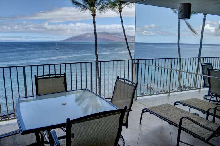 Incredible ocean views from this private lanai