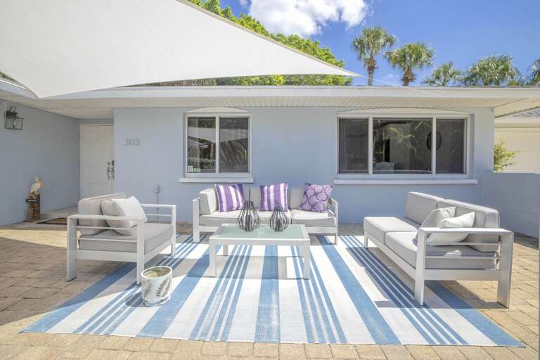 Private patio (one of two), Siesta Key 3BR Private patio (one of two), Siesta Key 3BR