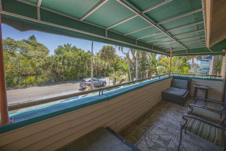 Balcony facing mangroves, Siesta Key Village 3BR Balcony facing mangroves, Siesta Key Village 3BR
