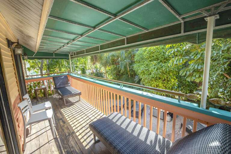 Private balcony overlooking patio, Siesta Key Village 3BR