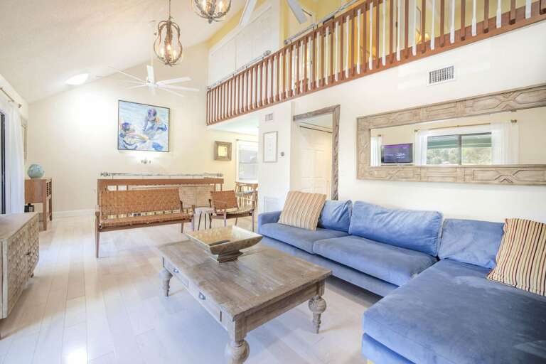 Larger living areas open to balcony, Siesta Key Village 6BR