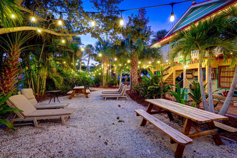 Lounging and dining day or night | Siesta Key 1BR