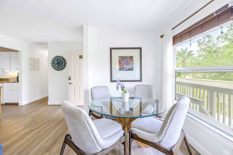 Dining nook with a view, Siesta Key 2BR Dining nook with a view, Siesta Key 2BR