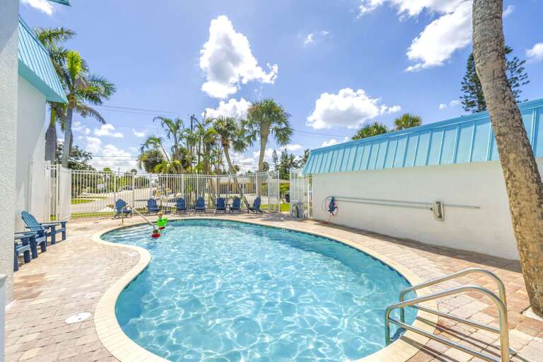 Bright home in Siesta Key with a heated pool, sunny patio, and close beach access.