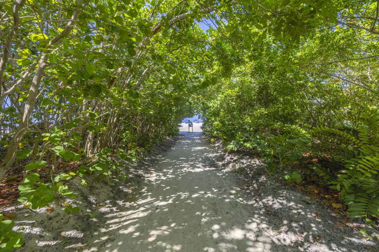 Private Siesta Key beach access path.