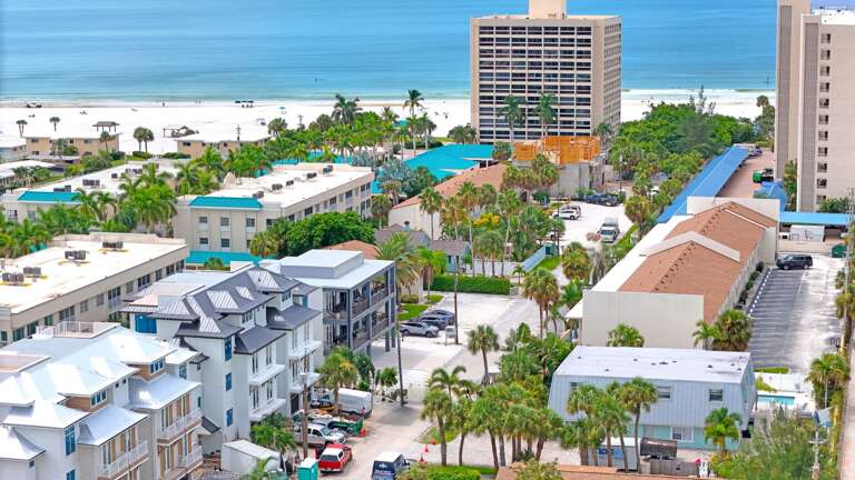 Just steps from Siesta Key's award-winning white sand beach.