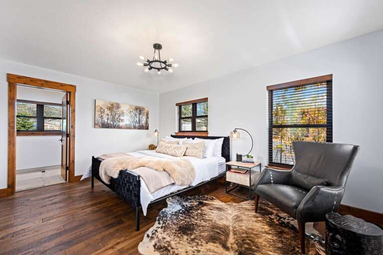 Main level master bedroom