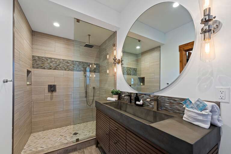 Upstairs master bathroom