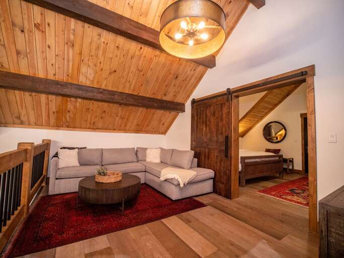 Loft area with 50 inch smart TV