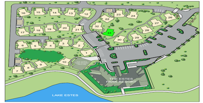 Cabin 31 map location