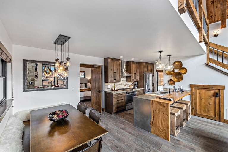 Kitchen view from living room