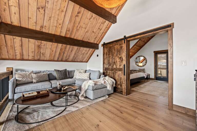 Loft with sleeper sofa and 50 inch smart TV