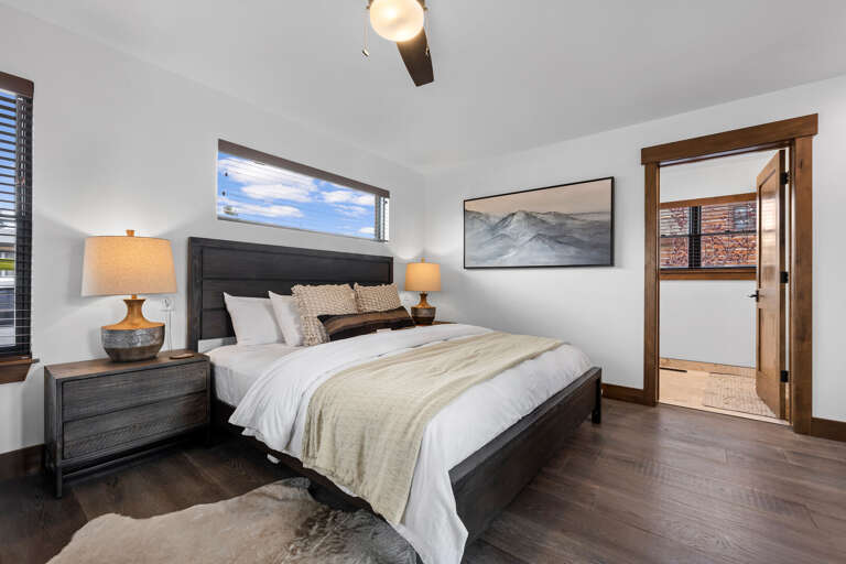 Main Level Master Bedroom with Private Attached Bathroom