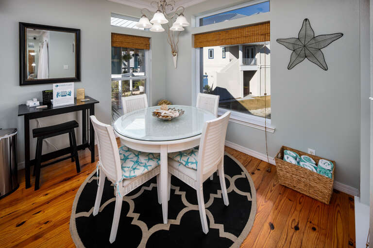 Dining area with seating for four