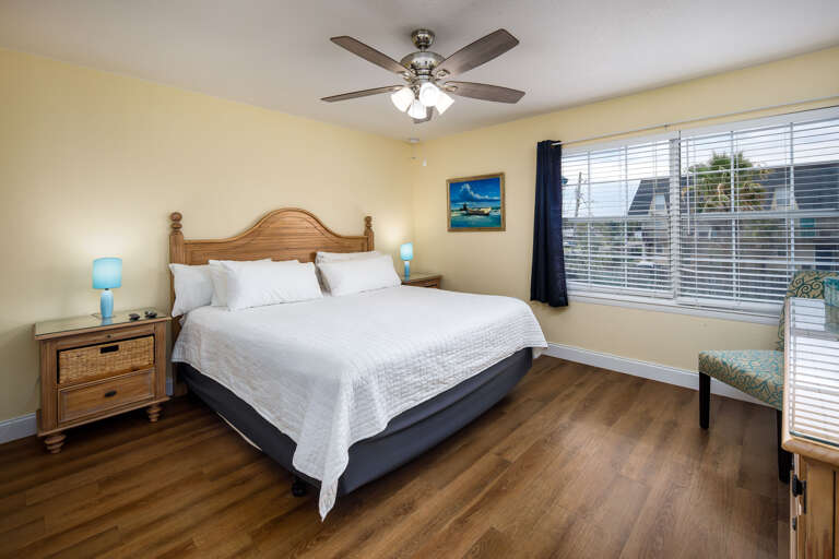 Master bedroom with king size bed