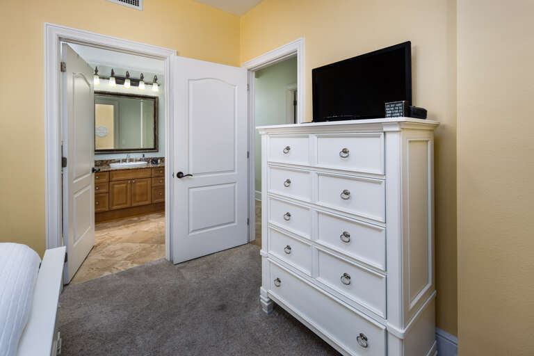 Third bedroom with TV and bathroom Third bedroom with TV and bathroom