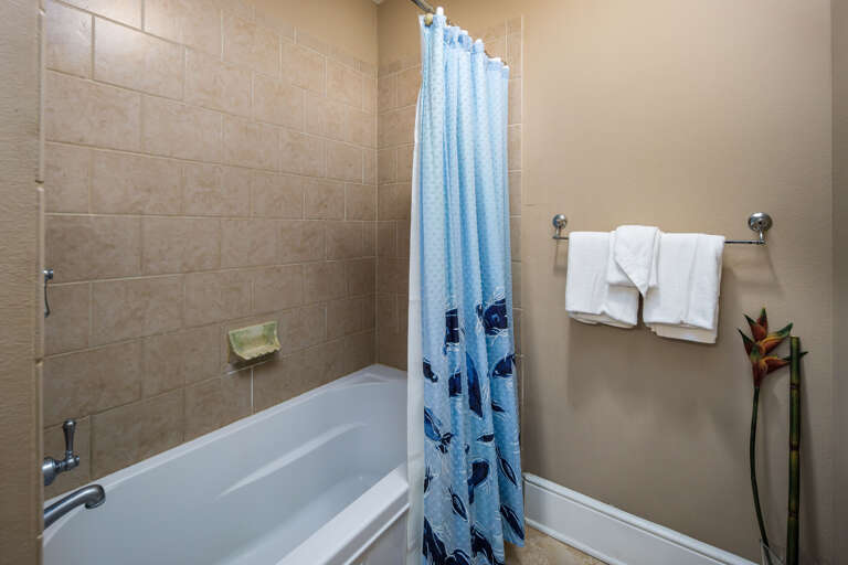 Third bathroom with shower/tub combo