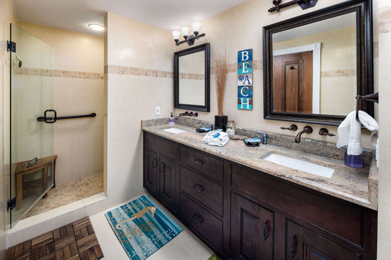 Second bathroom with walk-in shower