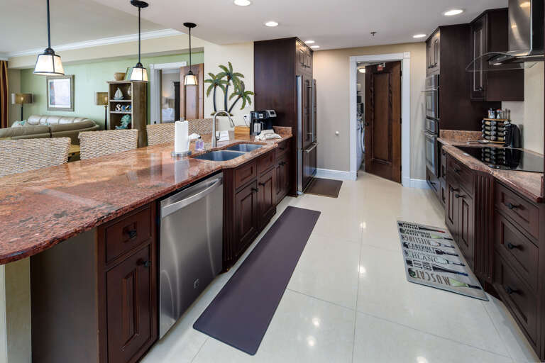 Fully stocked kitchen