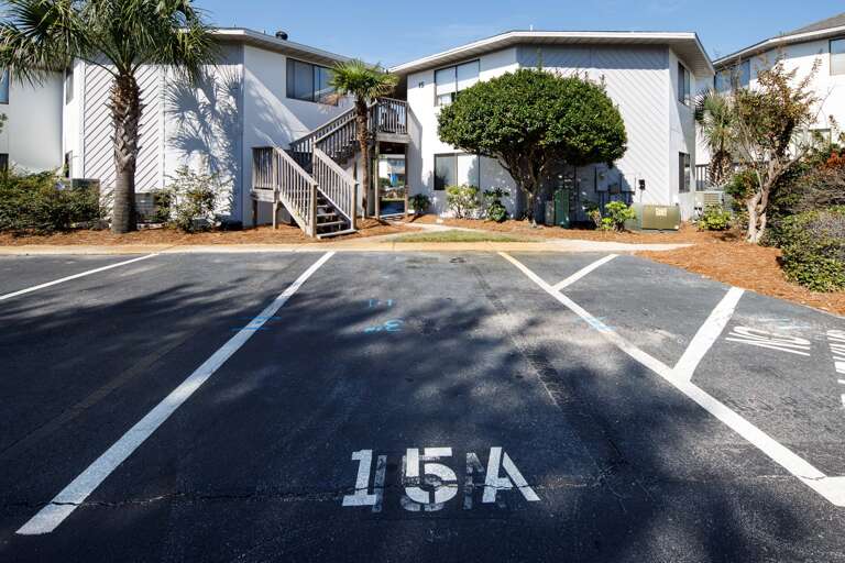 Assigned parking close to front door