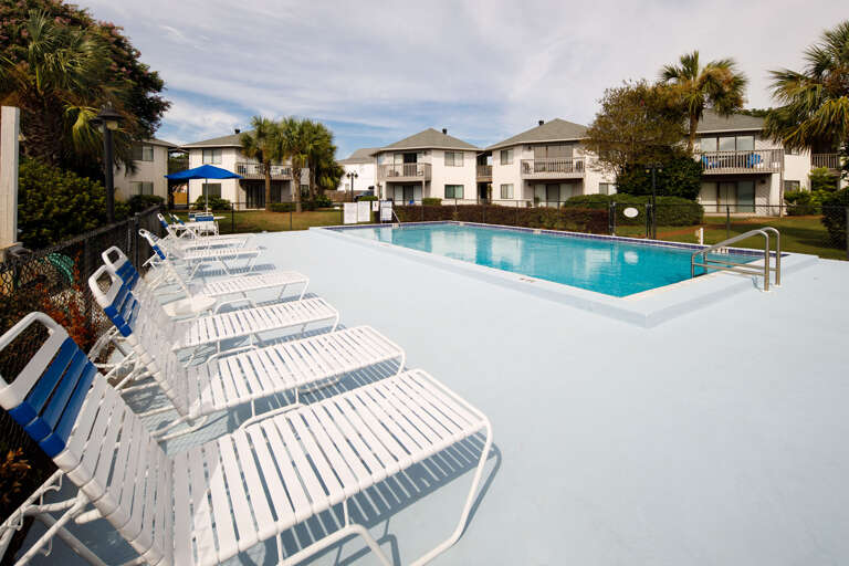 Swimming pool with large pool deck Swimming pool with large pool deck