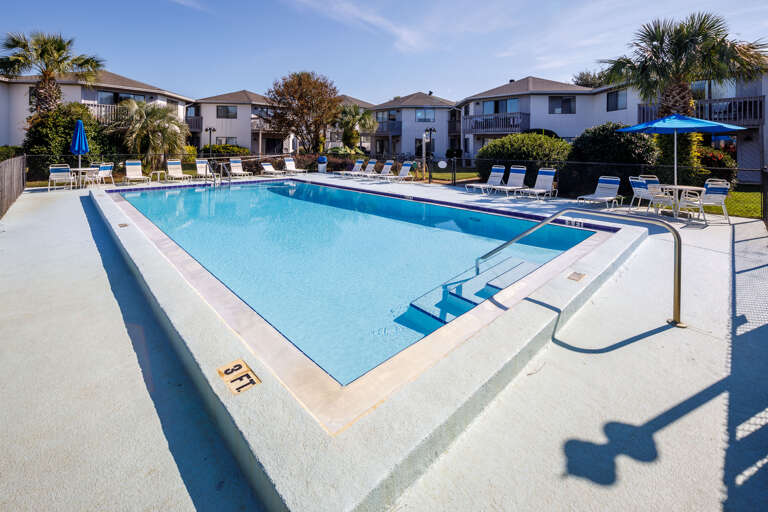 Two swimming pools on property