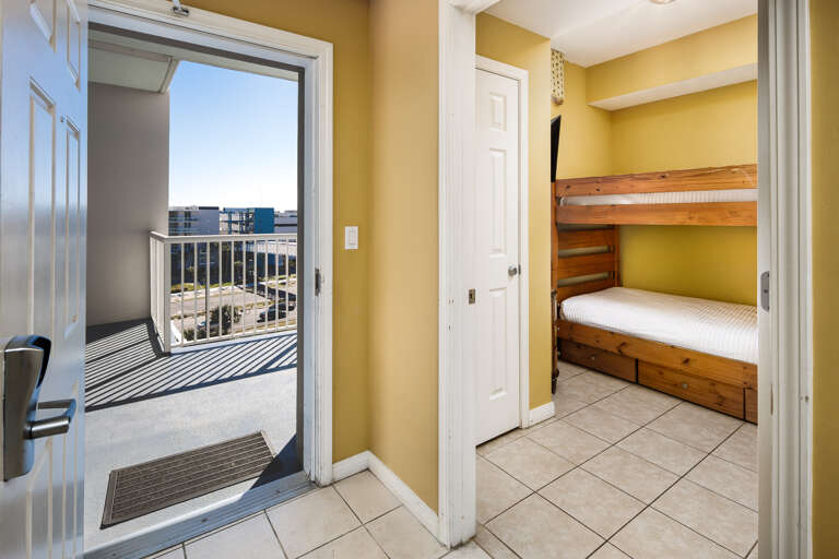 Entryway next to the twin bunk room