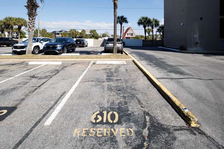 One reserved parking spot and one open parking spot for your stay