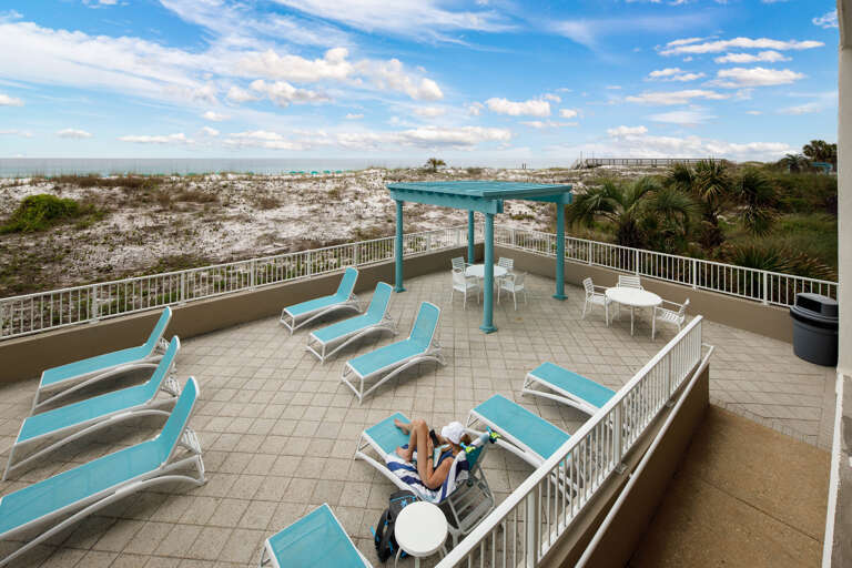 Pool views from the balcony Pool views from the balcony