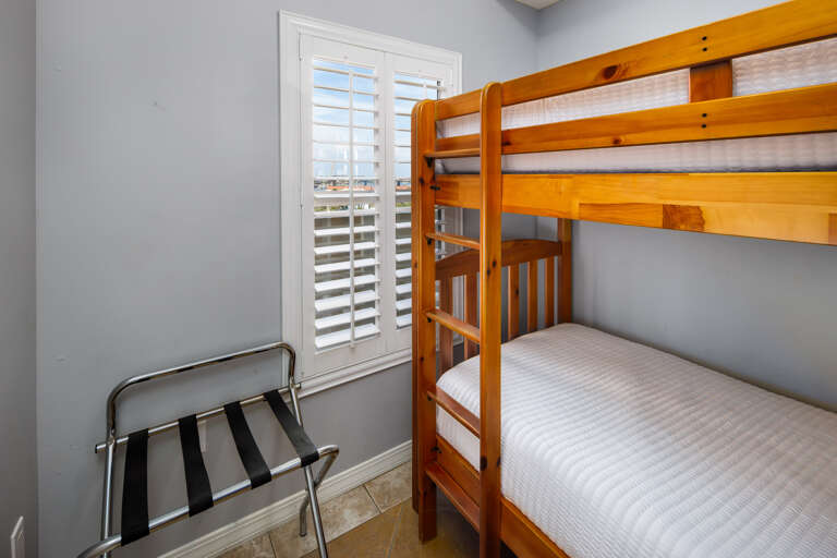 Third bedroom with bunk beds