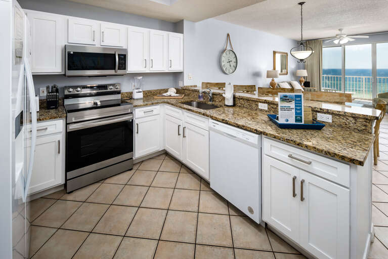 Fully stocked kitchen