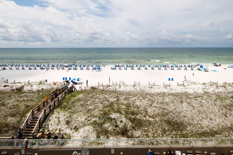 Balcony views with of beach access
