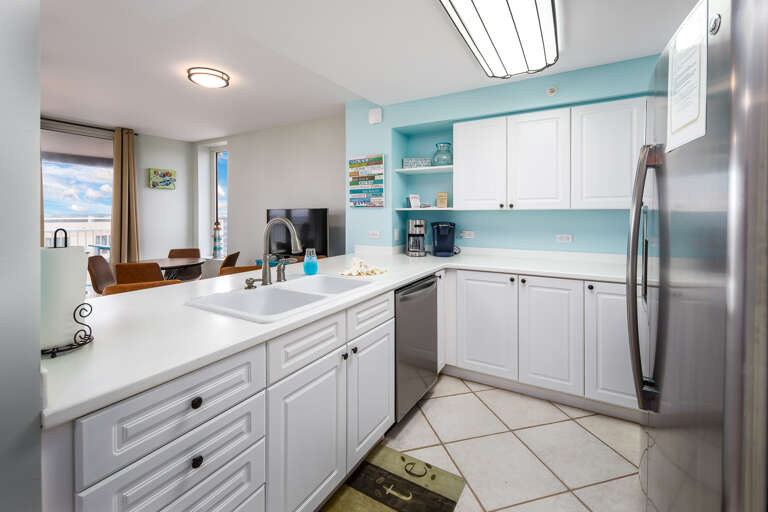 Fully stocked kitchen