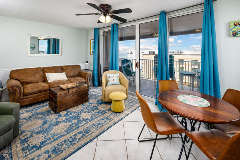 Living room with balcony access