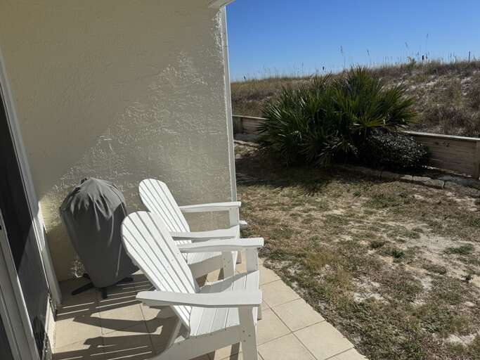 Back Patio with comfy seating