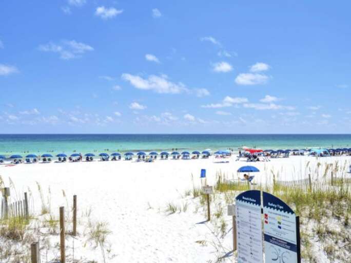 Beautiful Emerald Coast beaches steps from the condo