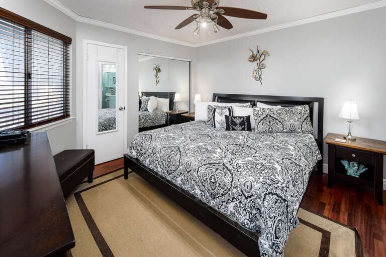 Bedroom Features King Size Bed