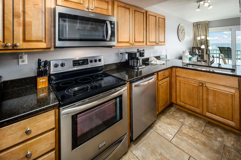Fully stocked kitchen