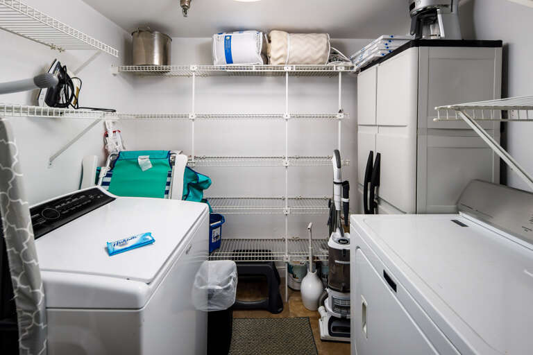 Laundry room with washer and dryer