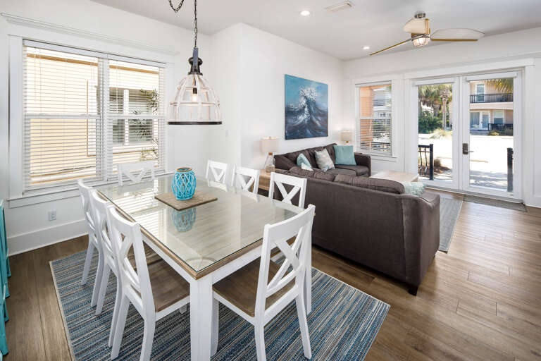 Dining table with seating for eight Dining table with seating for eight