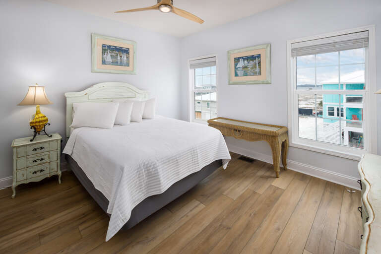 Third bedroom with queen sized bed on the second level