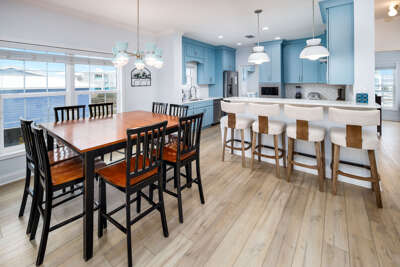 Kitchen/Dining area with breakfast bar on first level