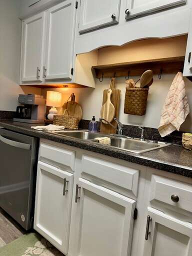 Fully stocked kitchen