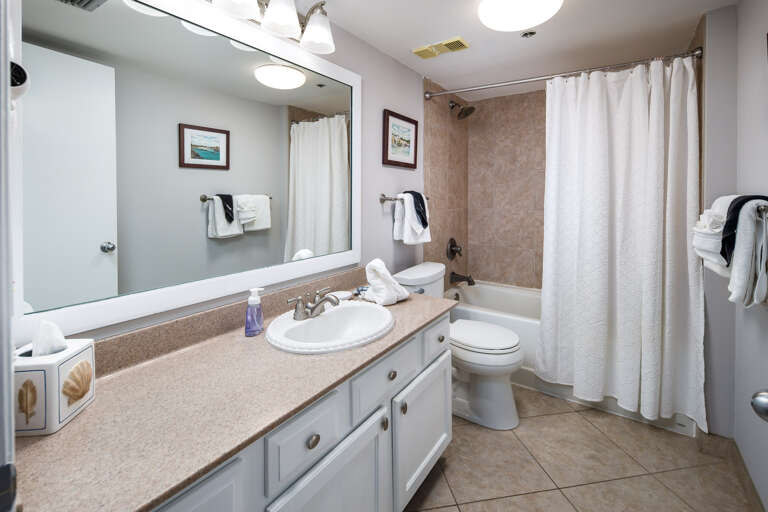 Master bathroom with a ton of counterspace Master bathroom with a ton of counterspace