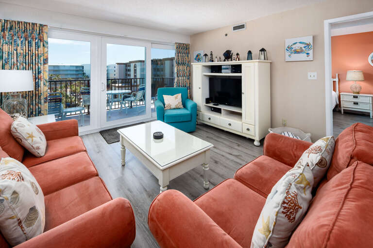 Living room with balcony access