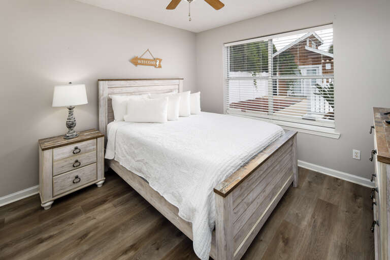 Side A Master bedroom with queen size bed