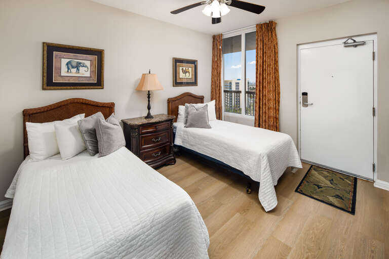 Third bedroom with two twin size beds