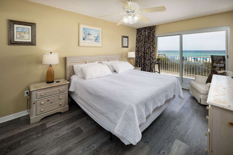 Master bedroom with king size bed