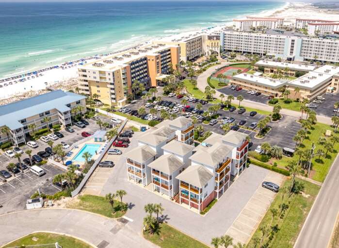 Sunset Cottages ariel view Sunset Cottages ariel view