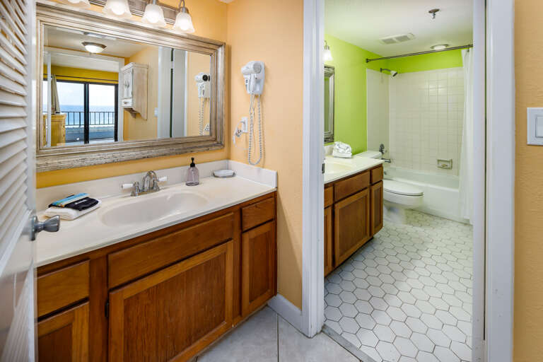 Master bathroom with seperate vanities